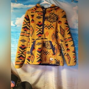 The North Face Yellow and Blue Patterned Utility Jacket